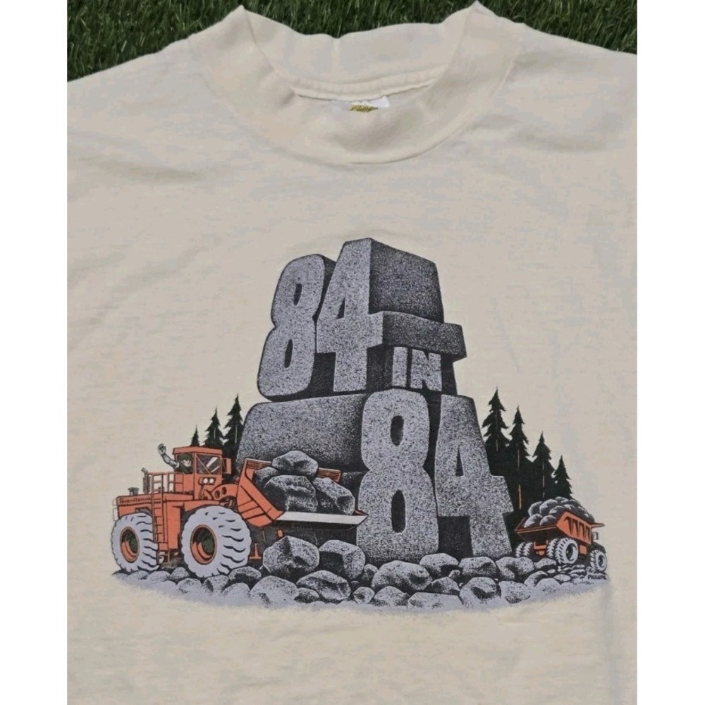 Vintage 1984 84 In 84 Heavy Machinery T Shirt L Large 100% Cotton Lifestyles...